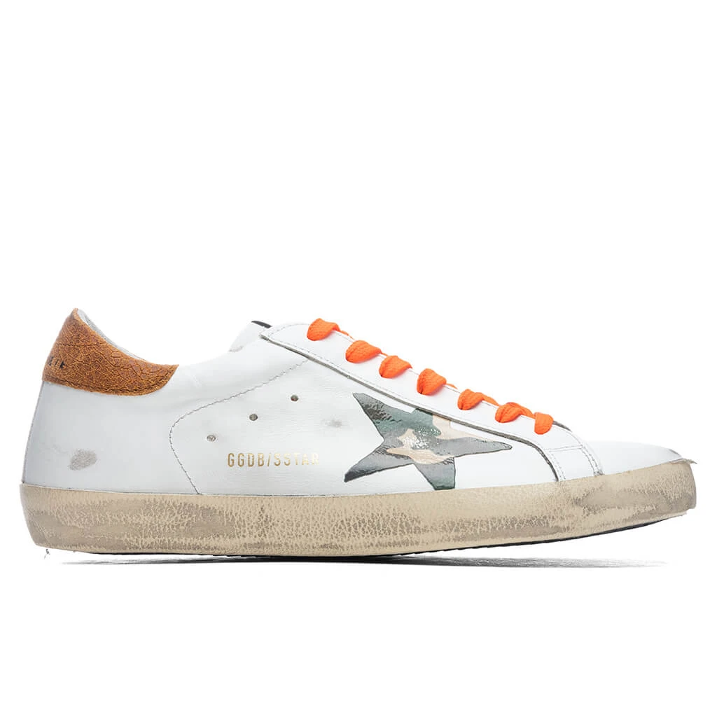 Golden Goose Super-Star Sneakers - White/Camouflage Green/Cognac 3 Golden Goose Super-Star Sneakers - White/Camouflage Green/Cognac