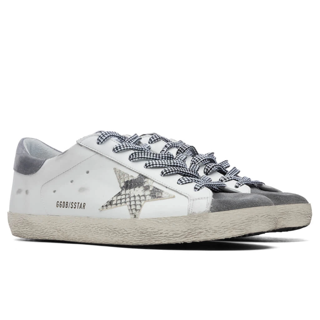 Golden Goose Super-Star Sneakers - White/Grey Asphalt 4 Golden Goose Super-Star Sneakers - White/Grey Asphalt - Image 2