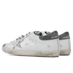 Golden Goose Super-Star Sneakers - White/Grey Asphalt 8 Golden Goose Super-Star Sneakers - White/Grey Asphalt -Feature Clothing Golden Goose Superstar White Grey Asphalt GMF00101.F002045.10772 08 28 2021 01 3