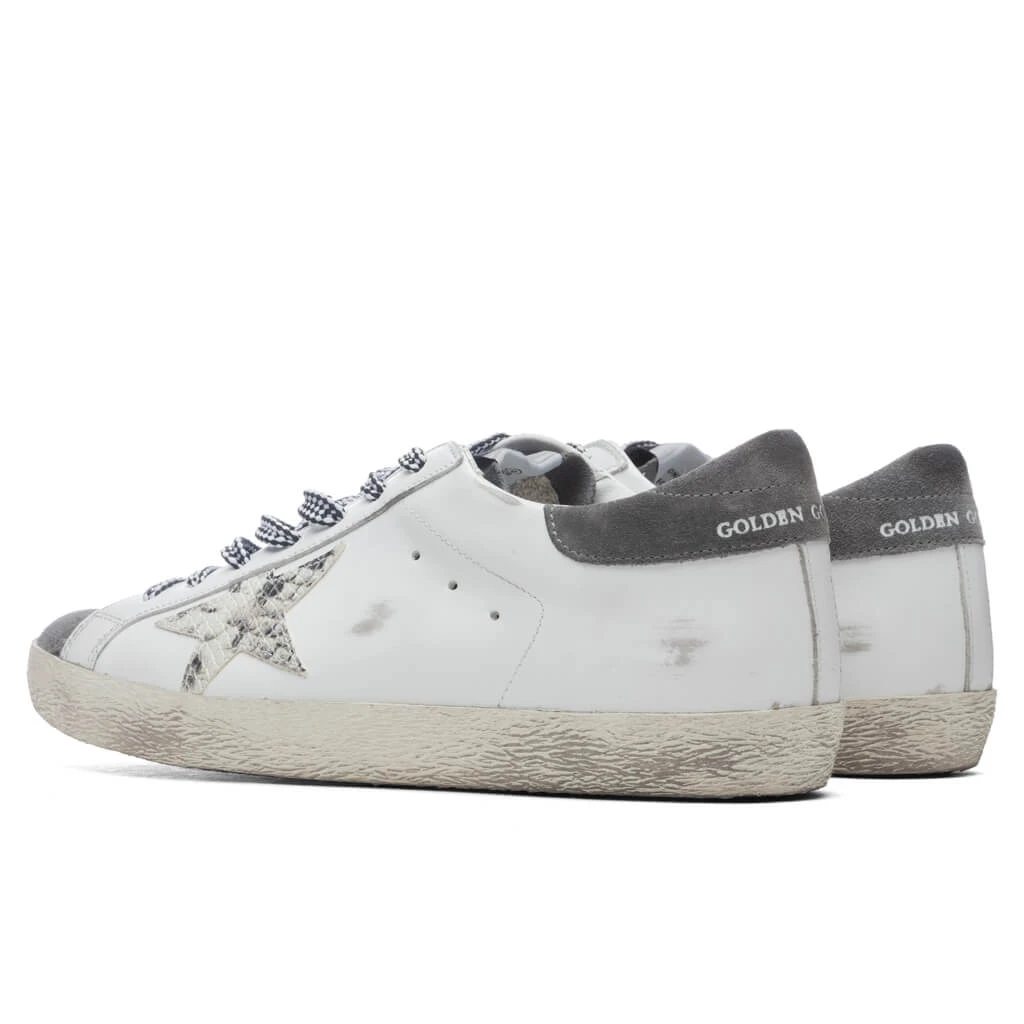 Golden Goose Super-Star Sneakers - White/Grey Asphalt 5 Golden Goose Super-Star Sneakers - White/Grey Asphalt - Image 3