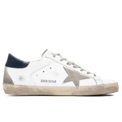 Golden Goose Super-Star Sneakers - White/Ice/Night Blue