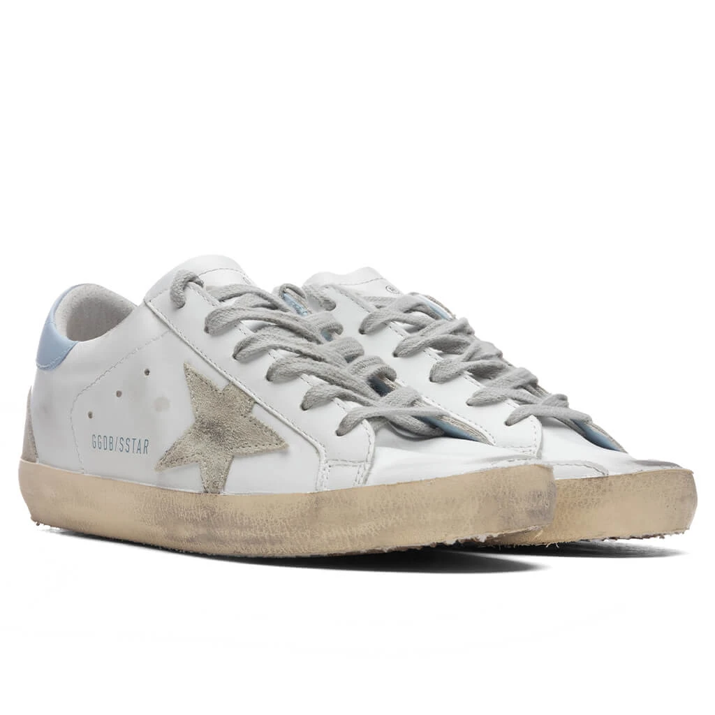 Golden Goose Women's Super-Star Sneakers - White/Ice/Powder Blue 4 Golden Goose Women's Super-Star Sneakers - White/Ice/Powder Blue - Image 2