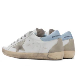 Golden Goose Women's Super-Star Sneakers - White/Ice/Powder Blue 8 Golden Goose Women's Super-Star Sneakers - White/Ice/Powder Blue -Feature Clothing Golden Goose Women s Super Star White Ice Powder Blue GWF00102.F002569.10588 11 28 2021 01 3