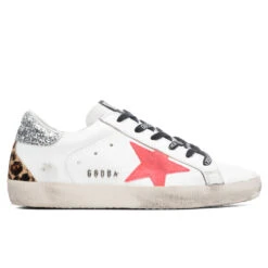 Golden Goose Women's Super-Star Sneakers - White/Fuchsia Fluorescent