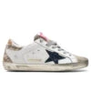 Golden Goose Women's Super-Star Sneakers - White/Taupe/Night Blue 1 Golden Goose Women's Super-Star Sneakers - White/Taupe/Night Blue -Feature Clothing Golden Goose Women s Superstar White Taupe Night Blue GWF00102.F002522.81519 1