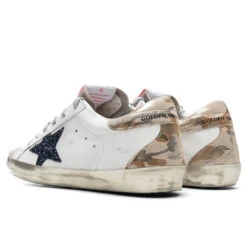 Golden Goose Women's Super-Star Sneakers - White/Taupe/Night Blue -Feature Clothing Golden Goose Women s Superstar White Taupe Night Blue GWF00102.F002522.81519 3