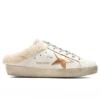 Golden Goose Women's Super Star Sabot - White/Chocolate Brown/Beige 1 Golden Goose Women's Super Star Sabot - White/Chocolate Brown/Beige -Feature Clothing Golden Goose Womens Super Star Sabot White Chocolate Brown Beige GWF00110.F003350.11228 12 16 22 S NF Feature 7