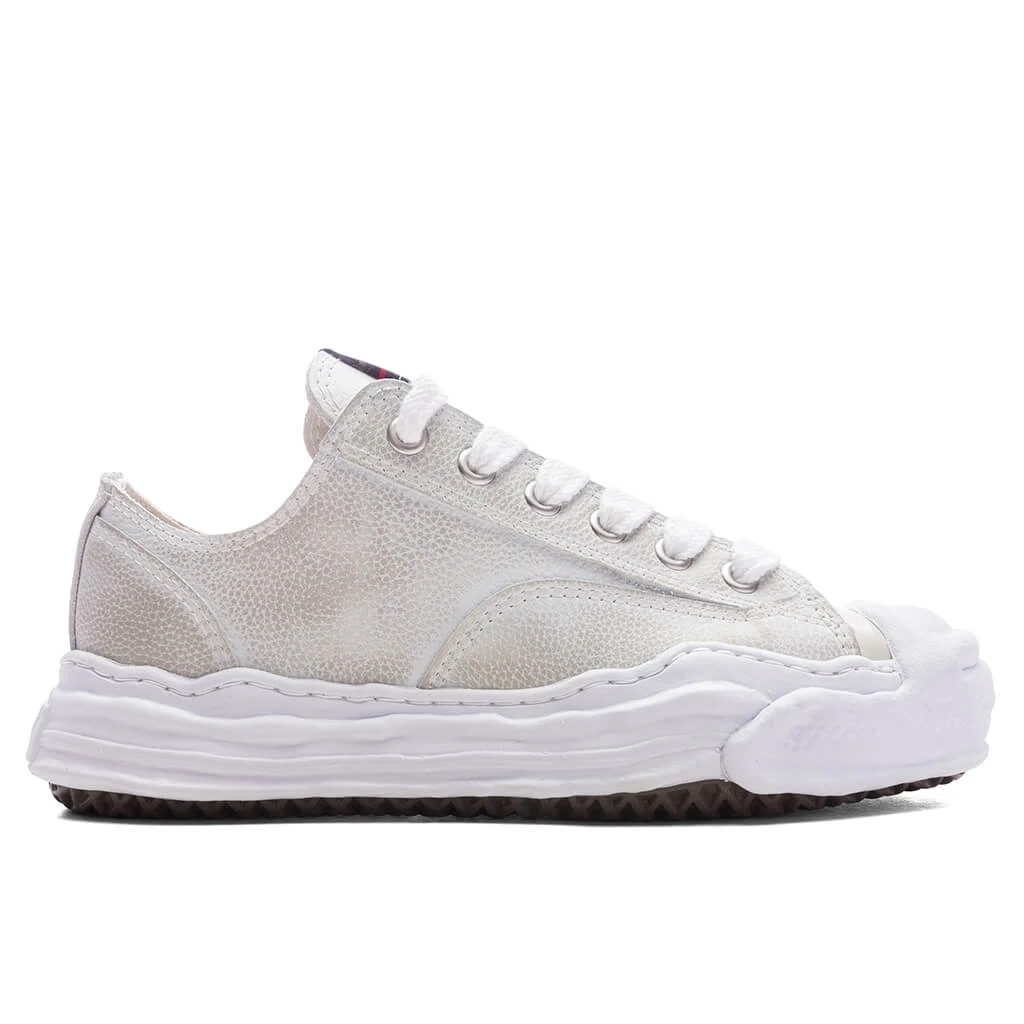 Hank Low OG Sole Brushed Shrink Leather - White 3 Hank Low OG Sole Brushed Shrink Leather - White