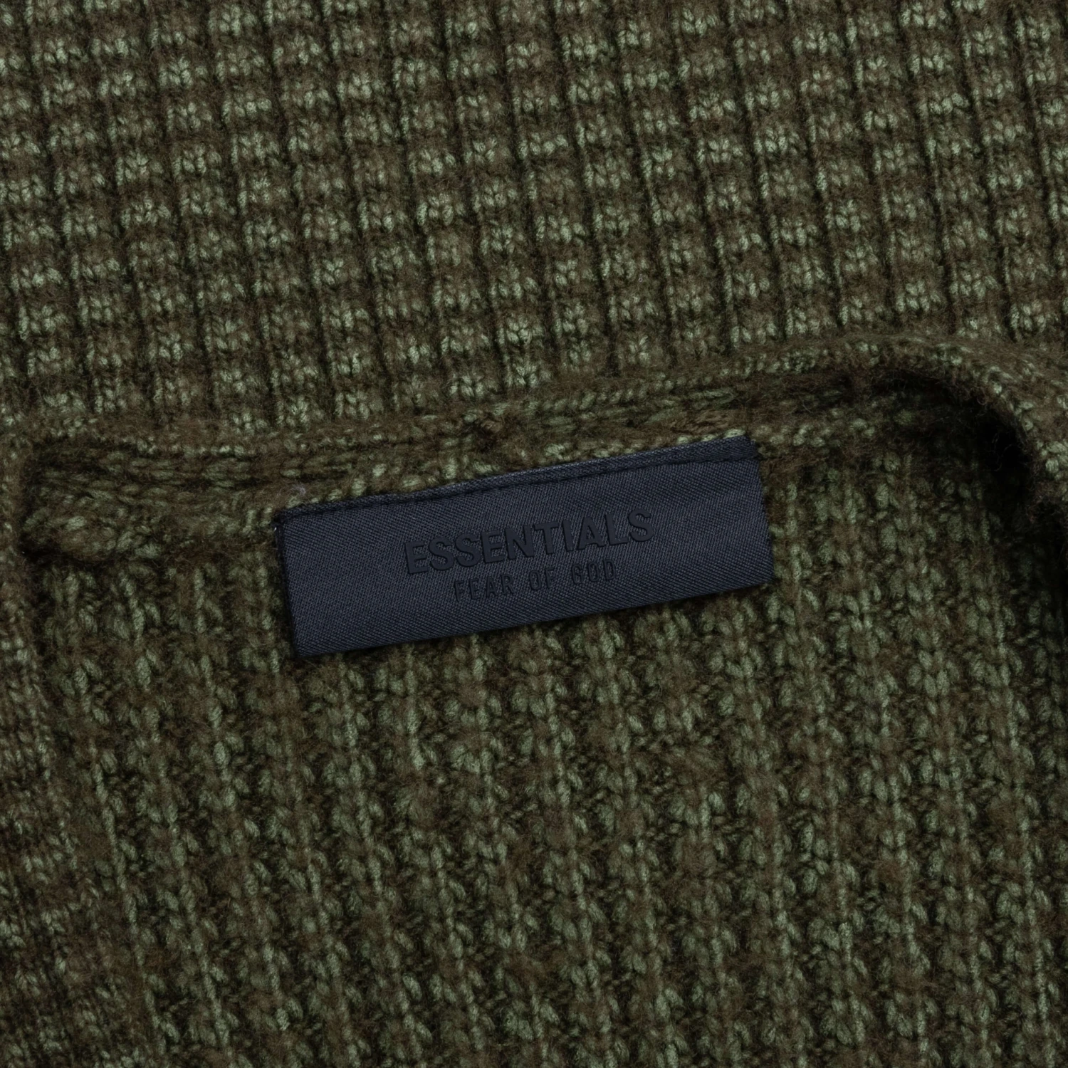 Heavy Waffle Cardigan - Military 5 Heavy Waffle Cardigan - Military - Image 3