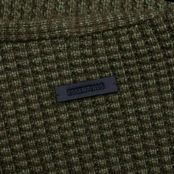 Heavy Waffle Cardigan - Military 9 Heavy Waffle Cardigan - Military -Feature Clothing Heavy Waffle Cardigan Military 192BT246205F 01 07 25 Feature VR 6