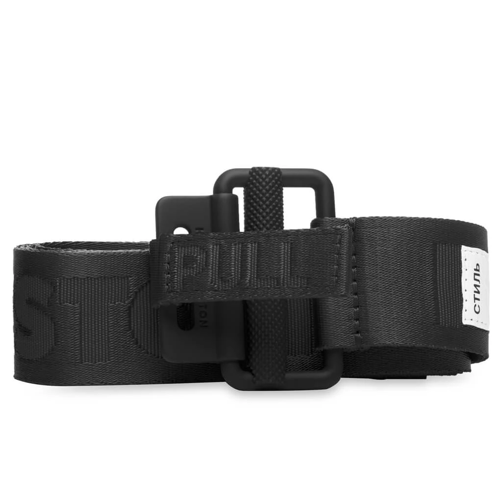 4CM Classic Buckle Tape Belt - Black/Black 3 4CM Classic Buckle Tape Belt - Black/Black