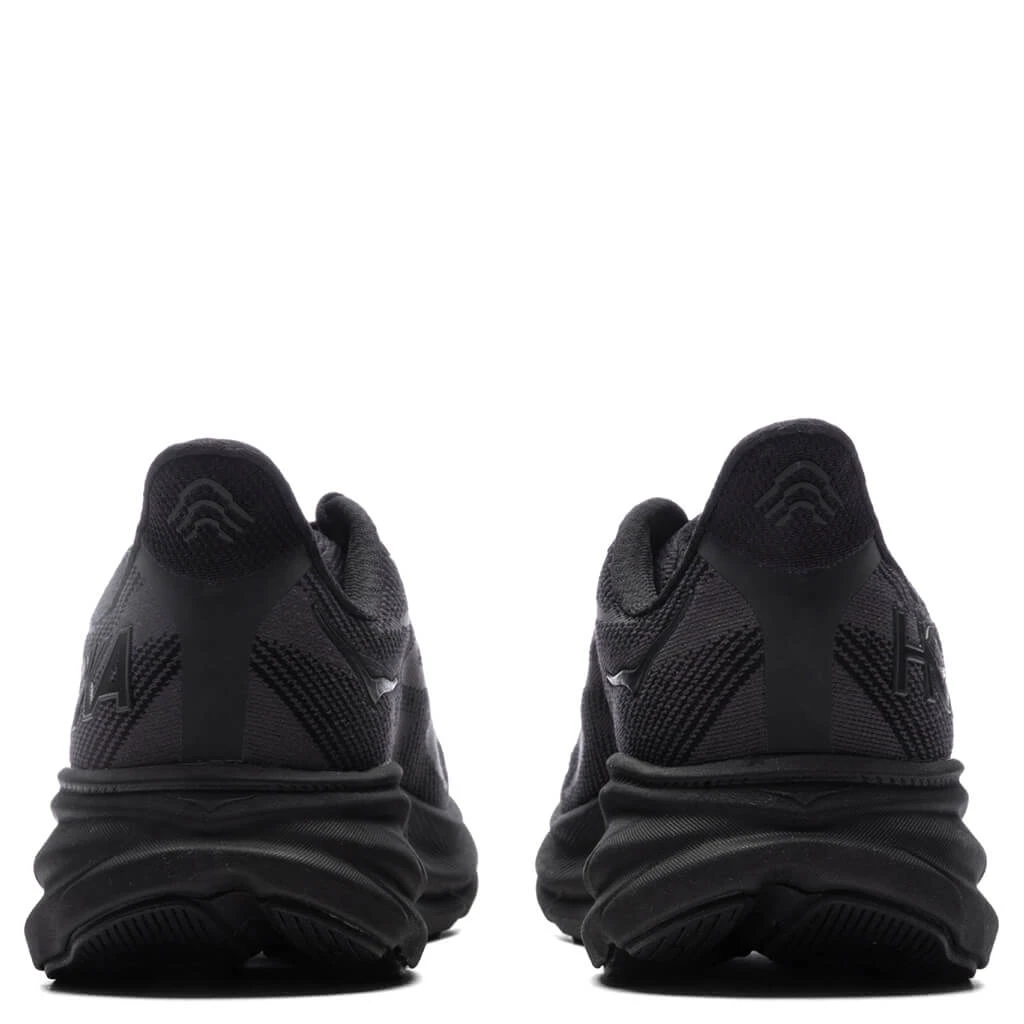 Hoka Clifton 9 - Black/Black 6 Hoka Clifton 9 - Black/Black - Image 4