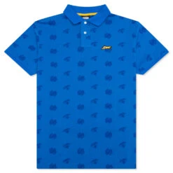 Cash Rules S/S Polo - Strong Blue