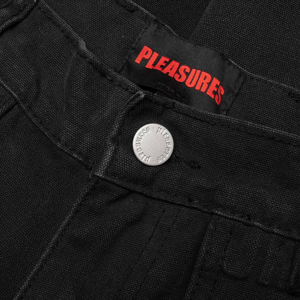 Pleasures Impact Double Knee Pants - Black 5 Pleasures Impact Double Knee Pants - Black - Image 3