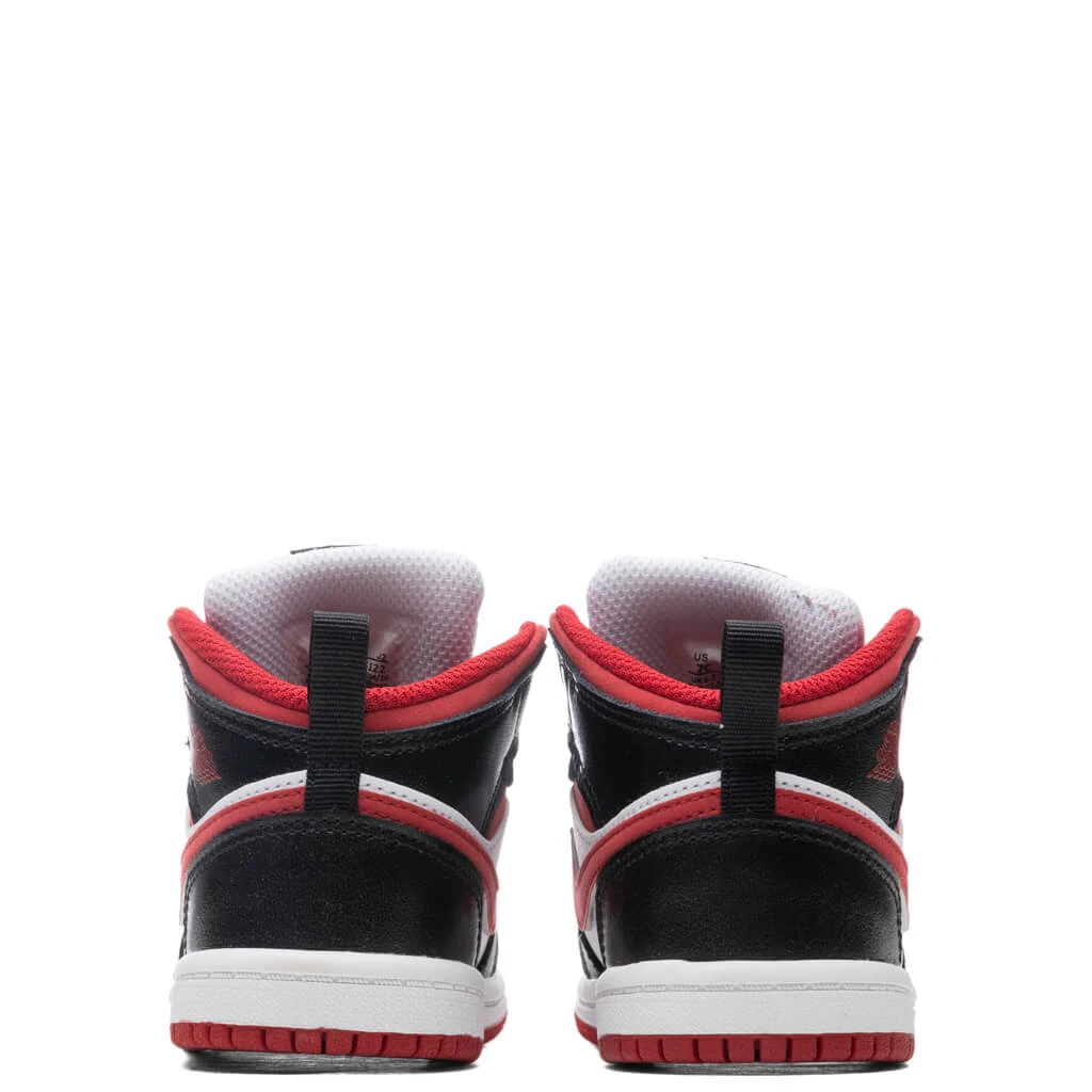 Jordan 1 Mid (TD) - White/Gym Red 6 Jordan 1 Mid (TD) - White/Gym Red - Image 4
