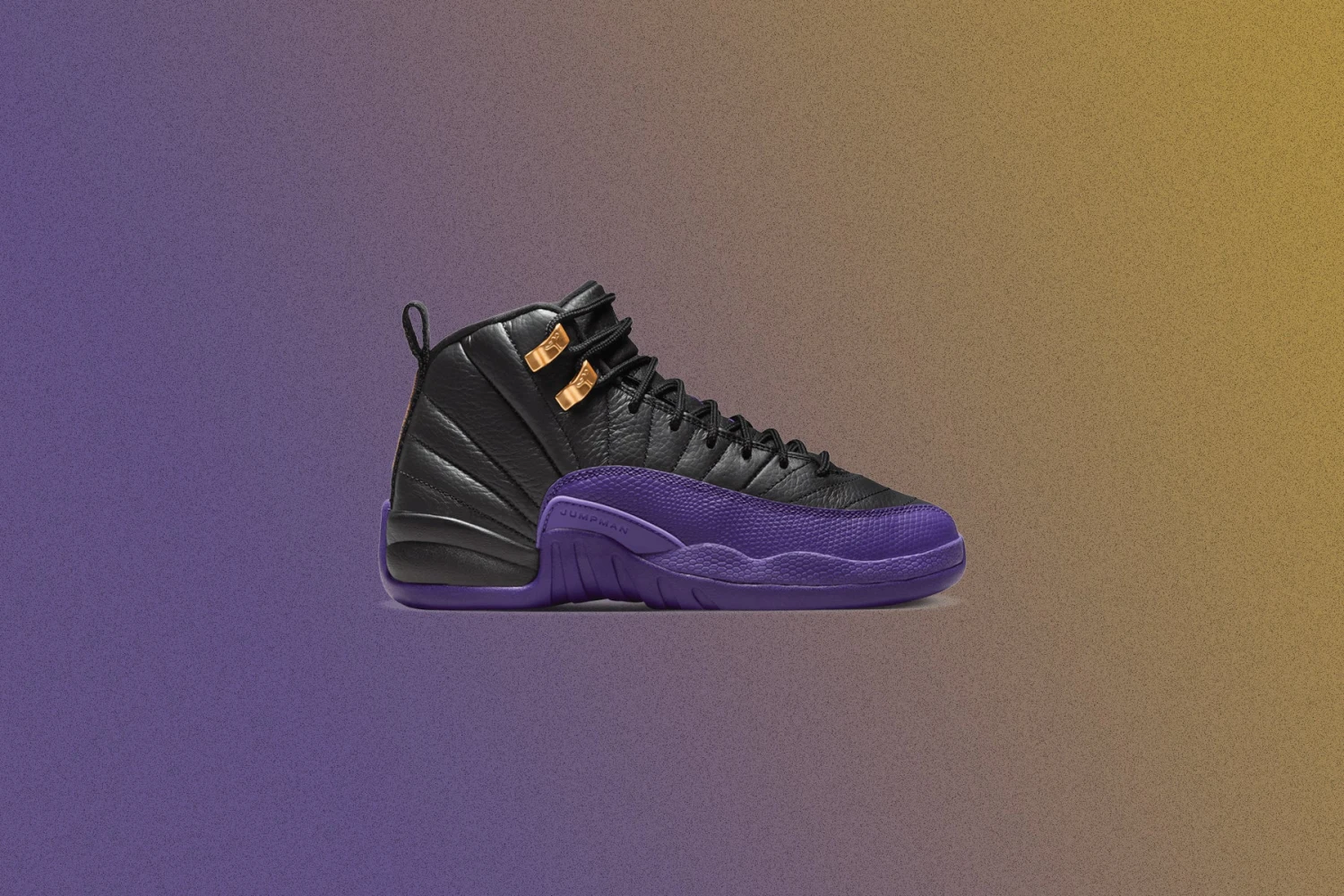 Jordan 12 Retro (GS) - Black/Field Purple/Metallic Gold 7 Jordan 12 Retro (GS) - Black/Field Purple/Metallic Gold - Image 5