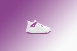 Jordan 4 Retro (TD) - White/Hyper Violet -Feature Clothing Jordan4Retro TD White HyperViolet DESKTOP RELEASES