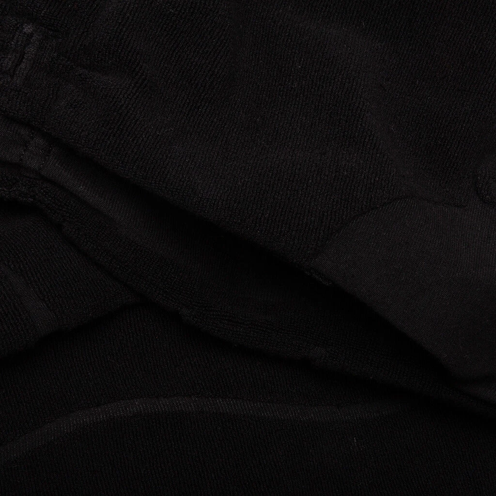 Towelling Beach Pant - Black 6 Towelling Beach Pant - Black - Image 4