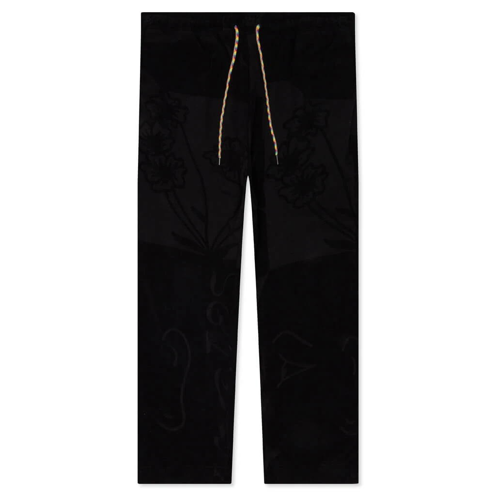 Towelling Beach Pant - Black 3 Towelling Beach Pant - Black