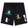Tranquilo Chenille Shorts - Black 1 Tranquilo Chenille Shorts - Black -Feature Clothing Jungles Tranquilo Chenille Shorts Black SH TQC BLK 01 11 23 Feature KN