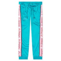 Kappa Kid's Logo Tape Alic 2 Trackpants - Blue Peacock/Bright White/Red Toreador