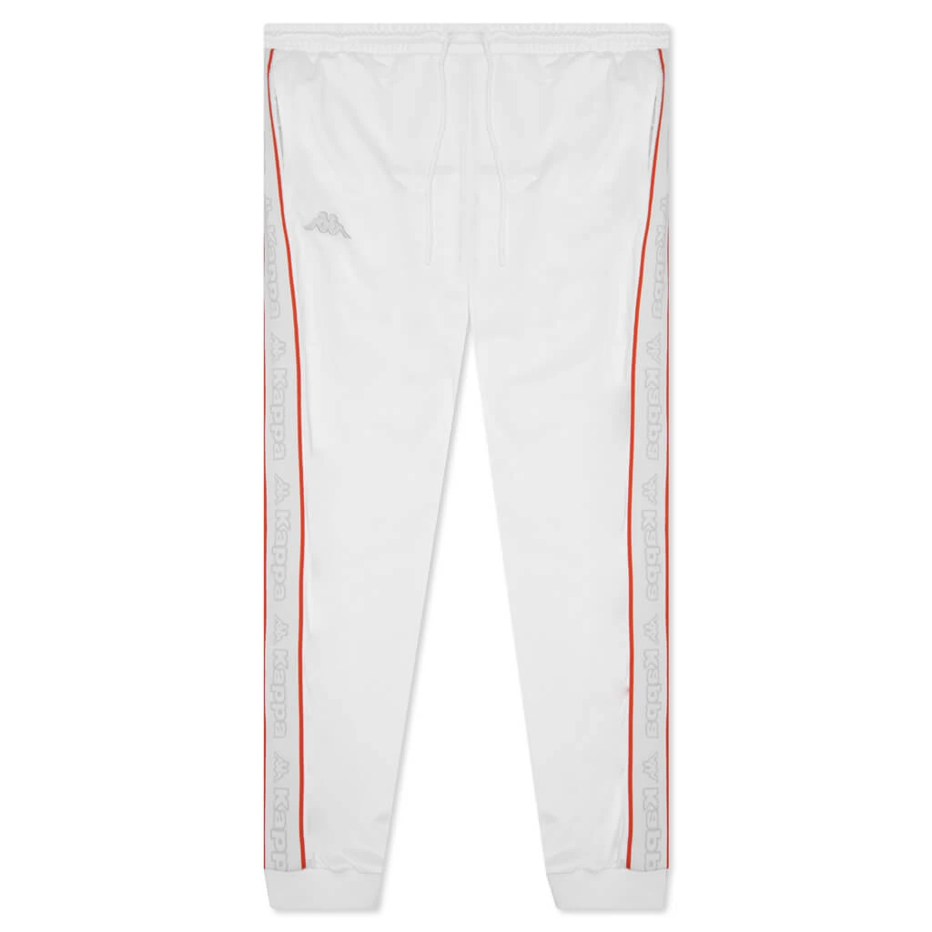 Kappa Logo Tape Alic 2 Trackpant - White/Grey Vapor 3 Kappa Logo Tape Alic 2 Trackpant - White/Grey Vapor