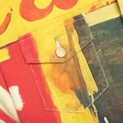 La Casa Denim Jacket - Yellow 11 La Casa Denim Jacket - Yellow -Feature Clothing KidSuper La Casa Denim Jacket Yellow SS23 JKT 44 04 01 23 Feature DV 6