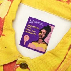 La Casa Denim Jacket - Yellow 10 La Casa Denim Jacket - Yellow -Feature Clothing KidSuper La Casa Denim Jacket Yellow SS23 JKT 44 04 01 23 Feature DV 7