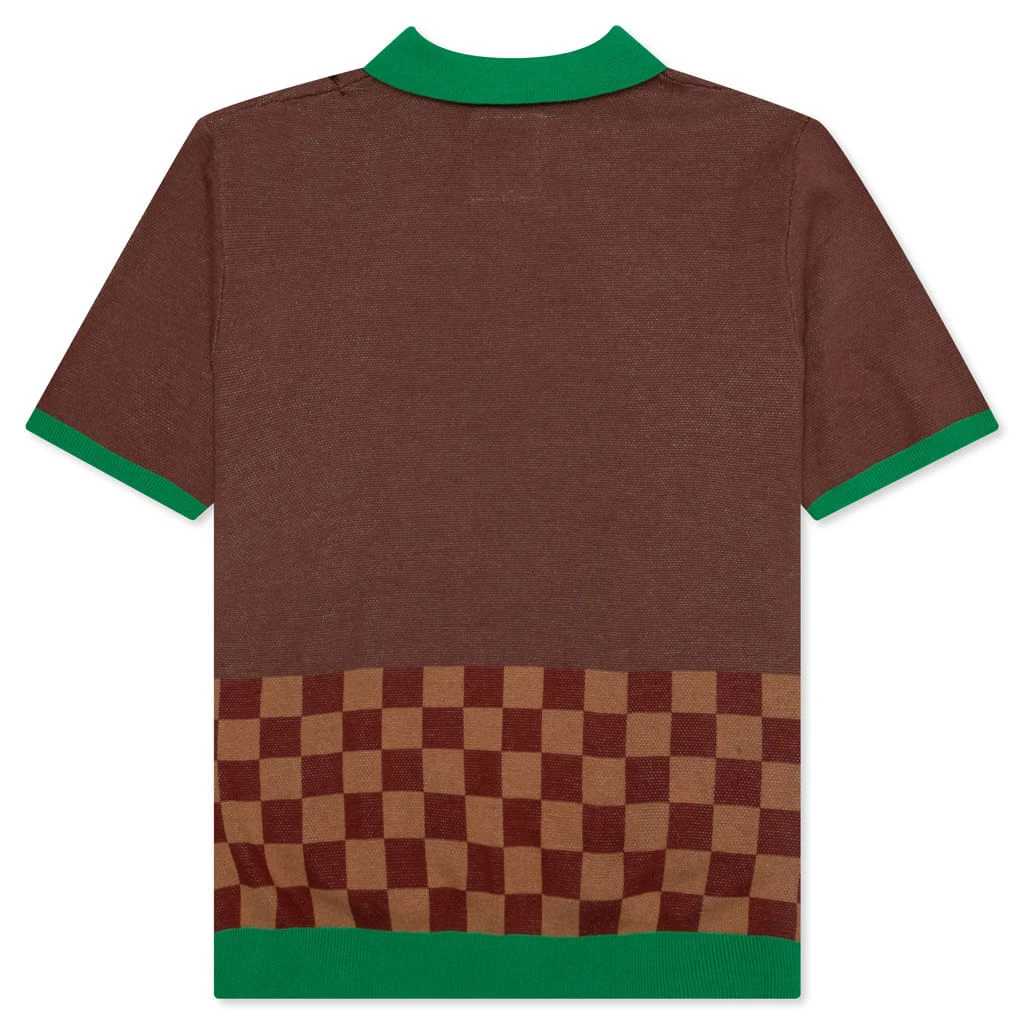 Martini Knit Polo - Brown 4 Martini Knit Polo - Brown - Image 2
