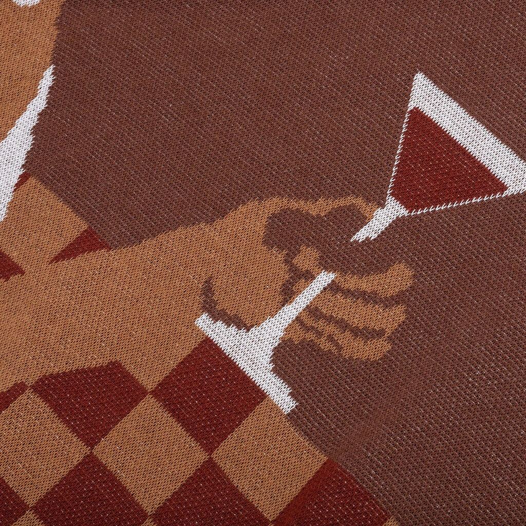 Martini Knit Polo - Brown 6 Martini Knit Polo - Brown - Image 4