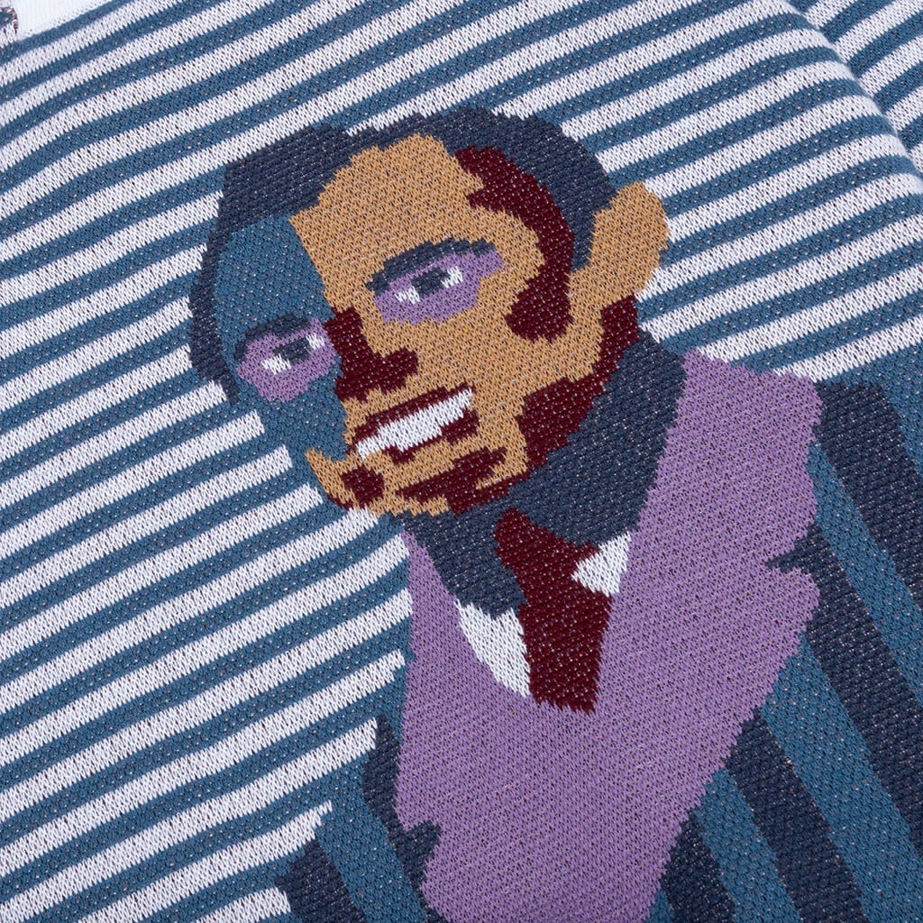 Sir Striped Knit Rugby - Blue 5 Sir Striped Knit Rugby - Blue - Image 3