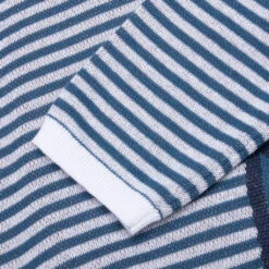 Sir Striped Knit Rugby - Blue 11 Sir Striped Knit Rugby - Blue -Feature Clothing KidSuper Studios Sir Striped Knit Rugby Blue KSPS01 023 04 29 22 Feature 7