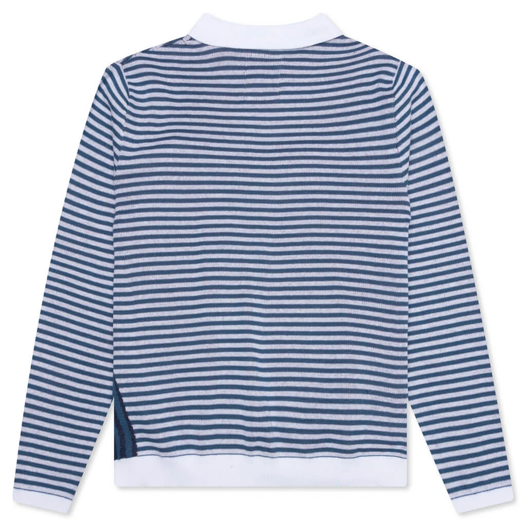 Sir Striped Knit Rugby - Blue 4 Sir Striped Knit Rugby - Blue - Image 2