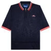 Mesh Polo - Navy 1 Mesh Polo - Navy -Feature Clothing Knit Soccer Jersey Navy AWK SU25 KN001 NVY 06 06 25 Feature KN