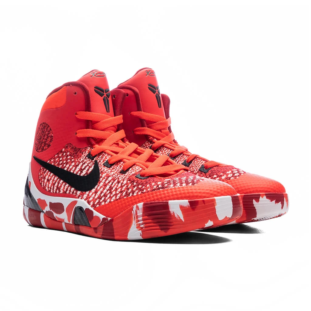 Nike Kobe 9 Elite (GS) Christmas - Bright Crimson/Black/White 4 Nike Kobe 9 Elite (GS) Christmas - Bright Crimson/Black/White - Image 2