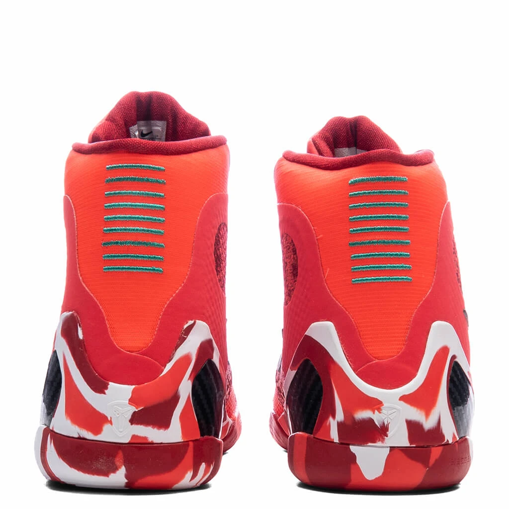 Nike Kobe 9 Elite (GS) Christmas - Bright Crimson/Black/White 6 Nike Kobe 9 Elite (GS) Christmas - Bright Crimson/Black/White - Image 4
