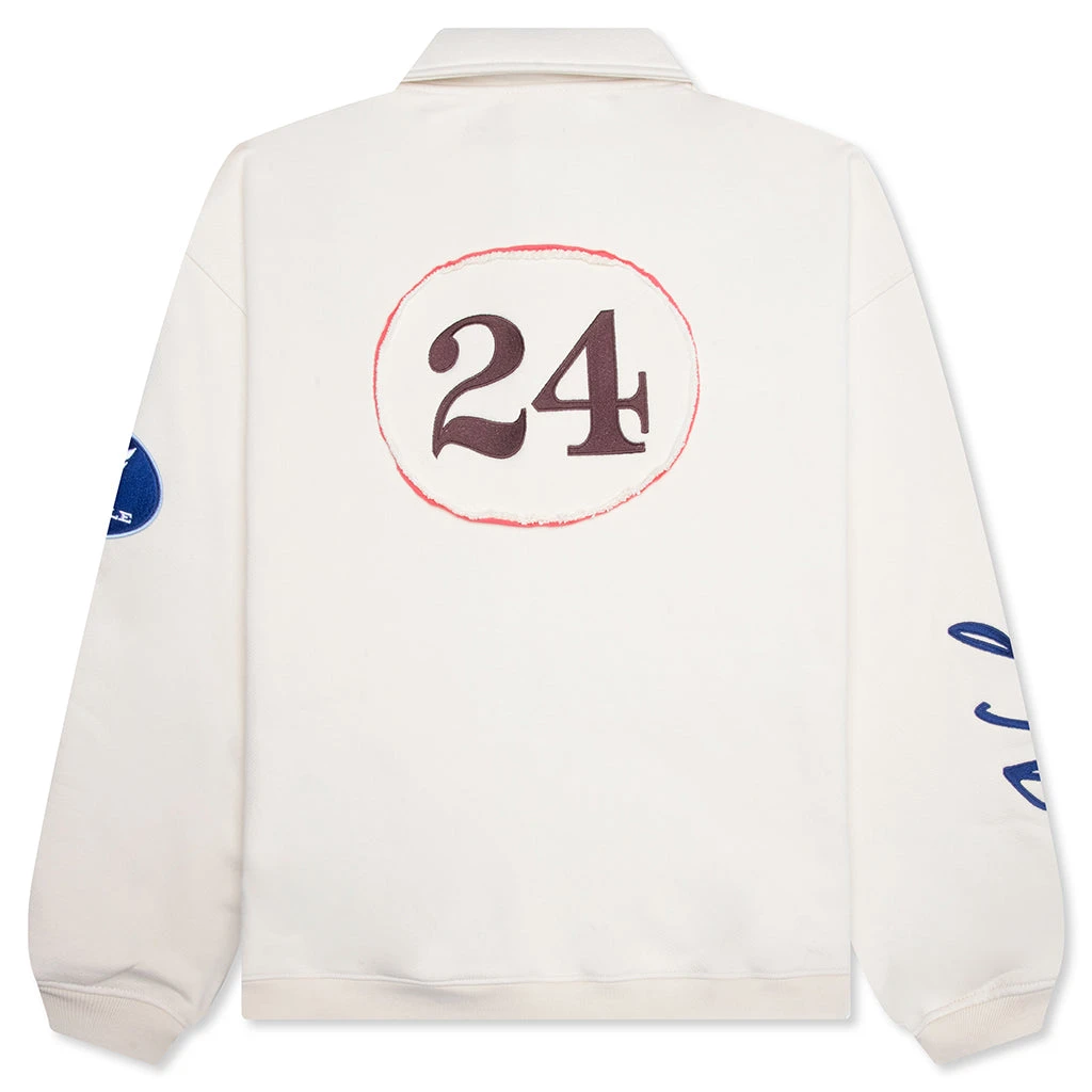 L/S Polo Henley Shirt - Egg White 4 L/S Polo Henley Shirt - Egg White - Image 2