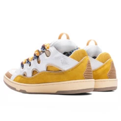 Lanvin Curb Sneakers - White/Yellow -Feature Clothing Lanvin Curb Sneakers White Yellow FM SKRK11 DRAG H22 0080 11 07 22 Feature NF 3