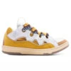 Lanvin Curb Sneakers - White/Yellow -Feature Clothing Lanvin Curb Sneakers White Yellow FM SKRK11 DRAG H22 0080 11 07 22 Feature NF JM