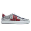 Lanvin Glen Low Top Sneakers - Silver/Red -Feature Clothing Lanvin Glen Low Top Sneakers Silver Red FM SKLS00 GLIT H21 M230 10 30 2021 01