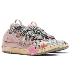 Lanvin X Gallery Dept. II Curb Sneakers - Pale Pink/Multicolor -Feature Clothing Lanvin x Gallery Dept. II Curb Sneakers Pale Pink Multicolor FM SKRK11 DRGD P22 B5SO 05 29 22 Feature DV 2