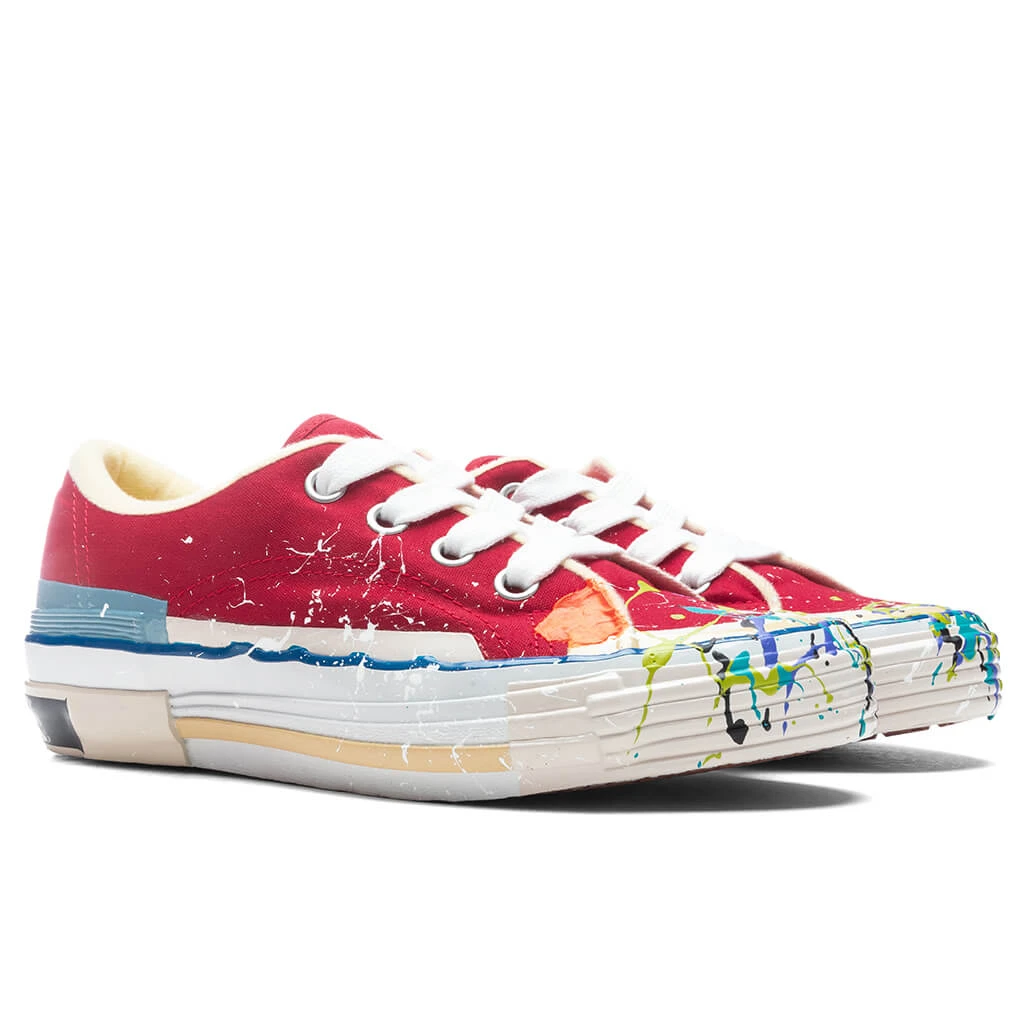 Lanvin X Gallery Dept. II Low Vulcanized Sneakers - Red/Multicolor 4 Lanvin X Gallery Dept. II Low Vulcanized Sneakers - Red/Multicolor - Image 2
