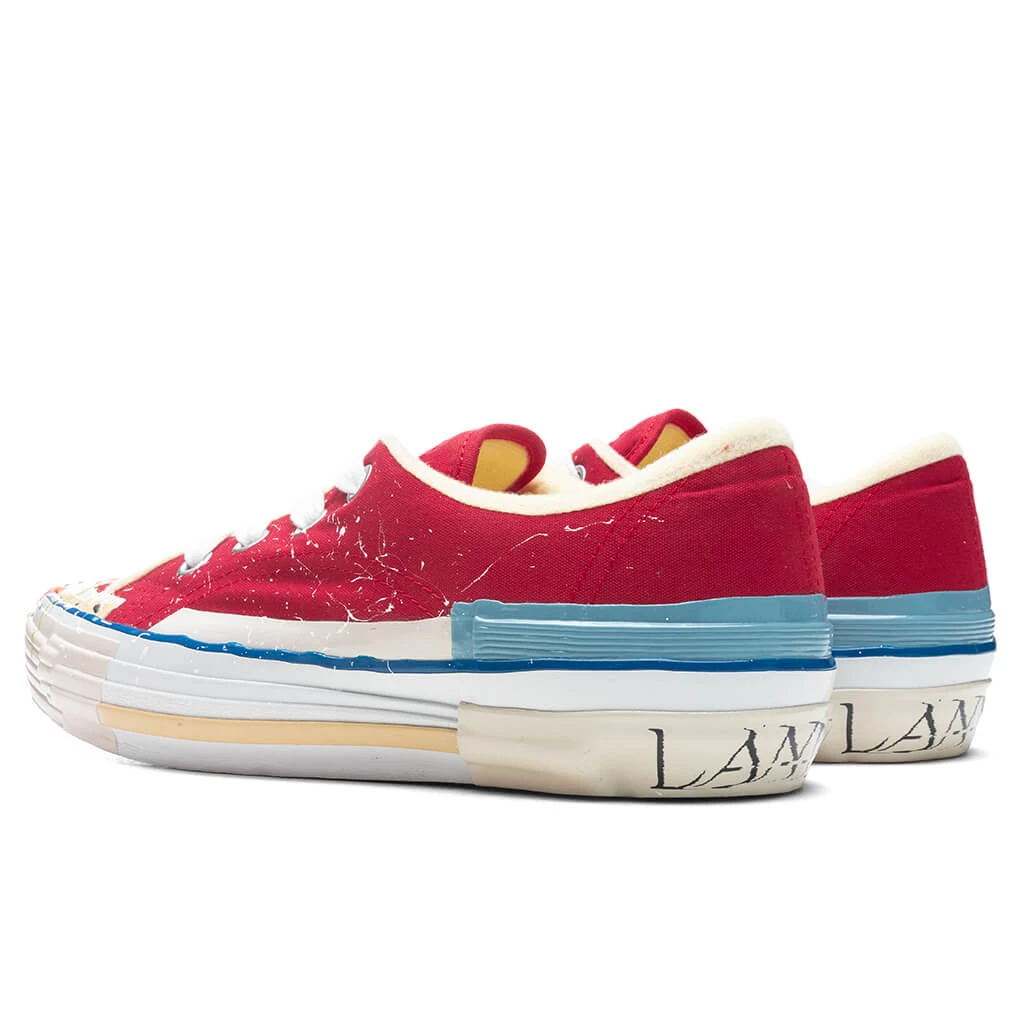 Lanvin X Gallery Dept. II Low Vulcanized Sneakers - Red/Multicolor 5 Lanvin X Gallery Dept. II Low Vulcanized Sneakers - Red/Multicolor - Image 3