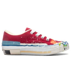 Lanvin X Gallery Dept. II Low Vulcanized Sneakers - Red/Multicolor