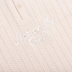 Long Sleeve Knit Polo - Bone -Feature Clothing Long Sleeve Knit Polo Bone HTG250340 BONE 08 14 25 Feature VR 7