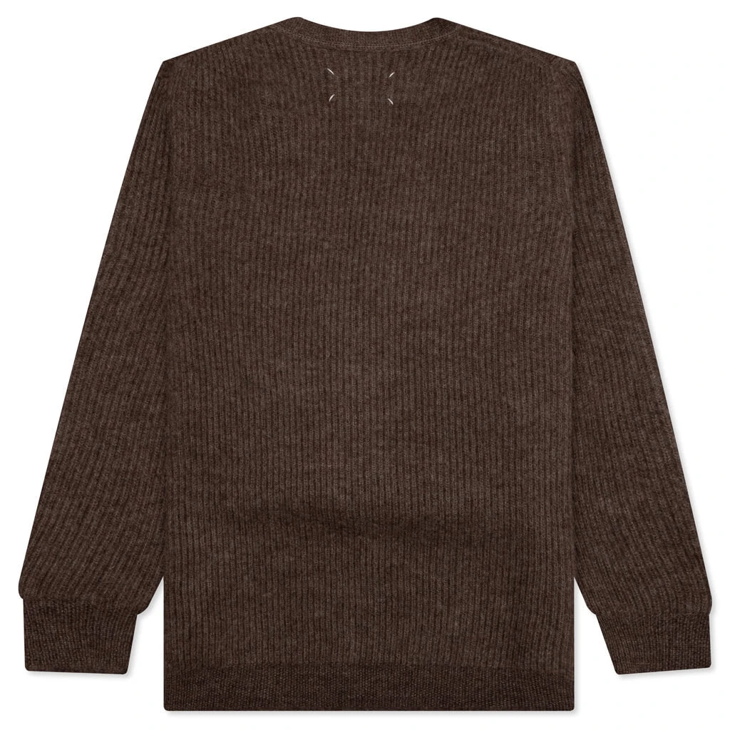 Maison Margiela Button-Up Long-Sleeved Cardigan - Walnut 4 Maison Margiela Button-Up Long-Sleeved Cardigan - Walnut - Image 2