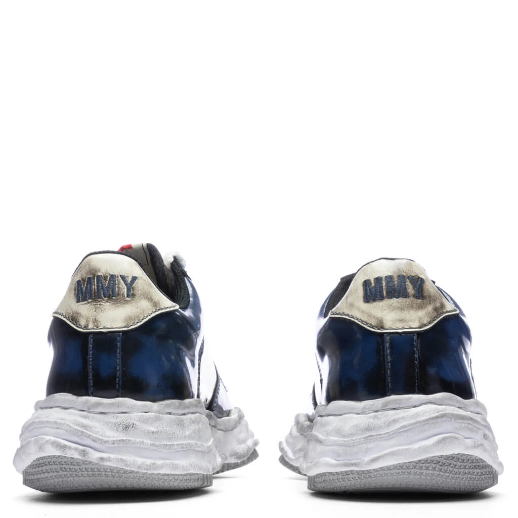 Wayne Brushed Patent Leather Low - Blue 6 Wayne Brushed Patent Leather Low - Blue - Image 4