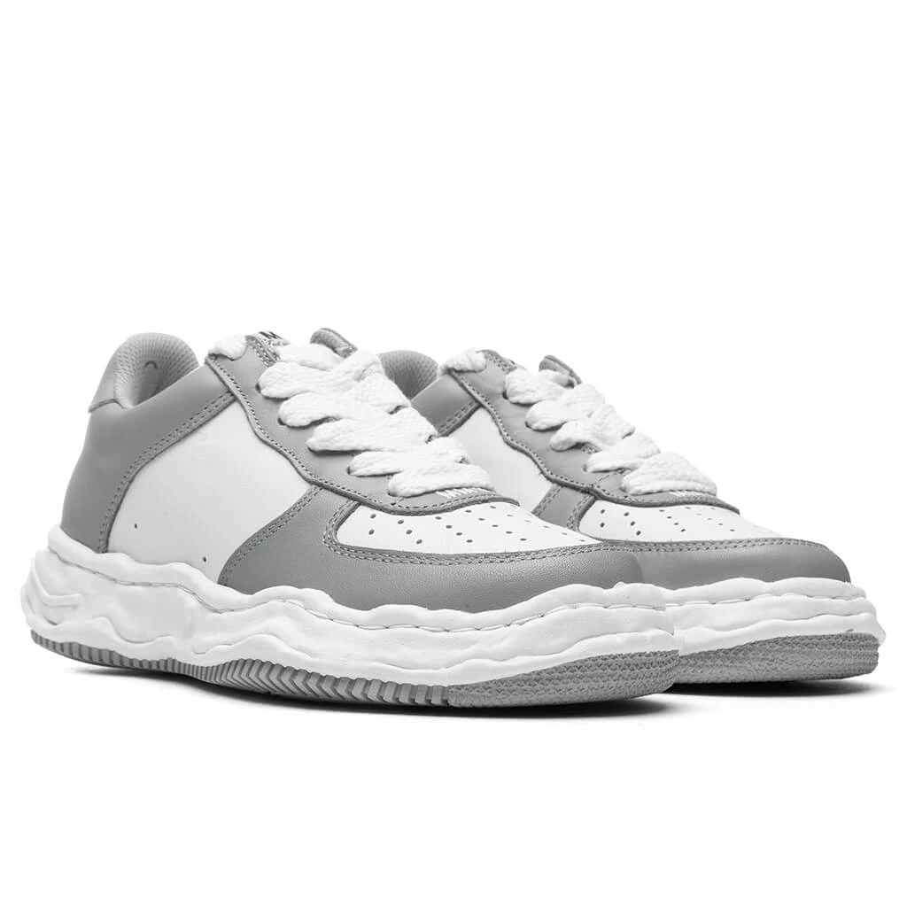 Wayne Low OG Sole Leather Sneaker - Grey/White 4 Wayne Low OG Sole Leather Sneaker - Grey/White - Image 2