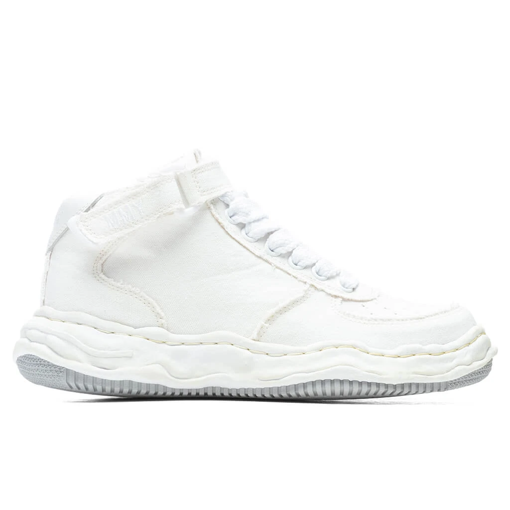 Wayne High OG Sole Washed Canvas Sneaker - White 3 Wayne High OG Sole Washed Canvas Sneaker - White