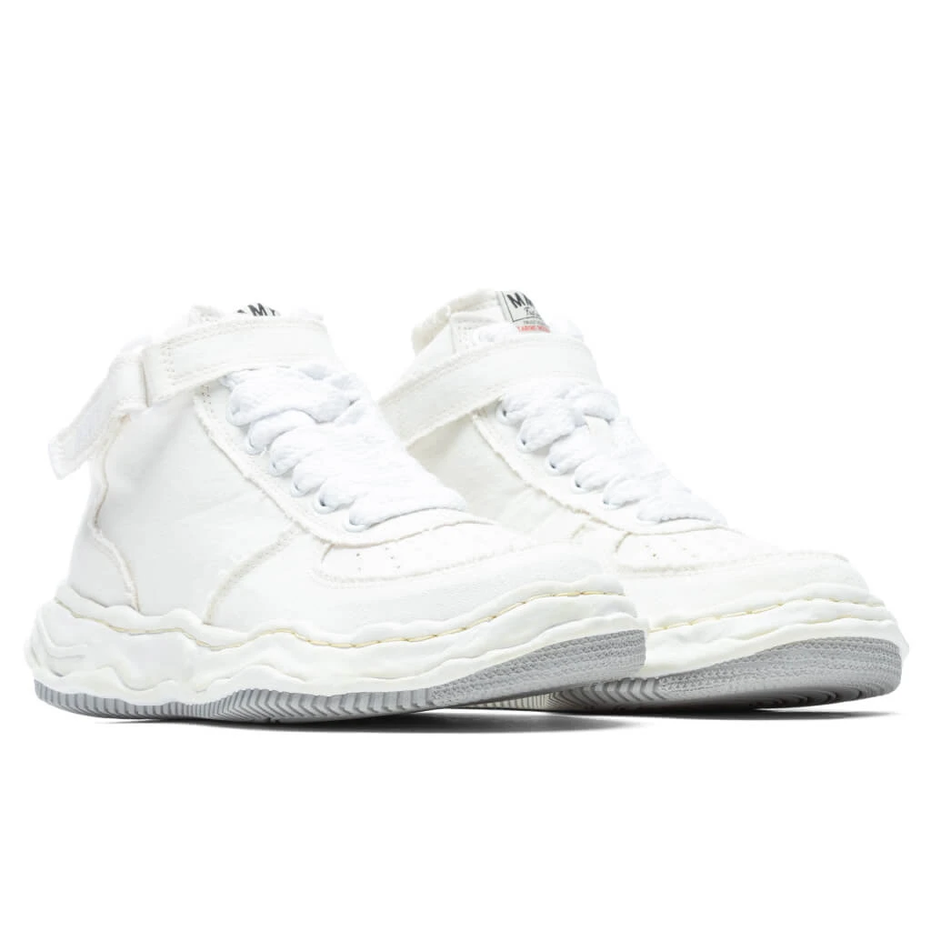 Wayne High OG Sole Washed Canvas Sneaker - White 4 Wayne High OG Sole Washed Canvas Sneaker - White - Image 2